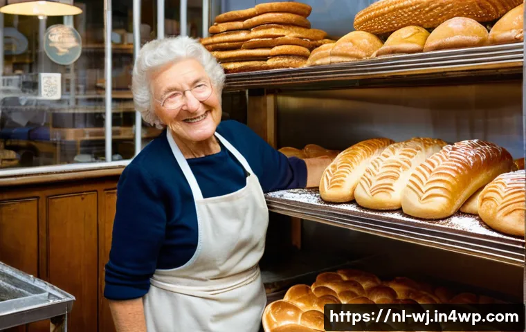 성공적인 브랜드 스토리텔링의 예 - **Prompt:** A warm, inviting scene inside a traditional Dutch bakery. An elderly, kind-faced baker, ...